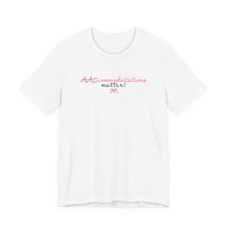 AACcommodations short sleeve tee