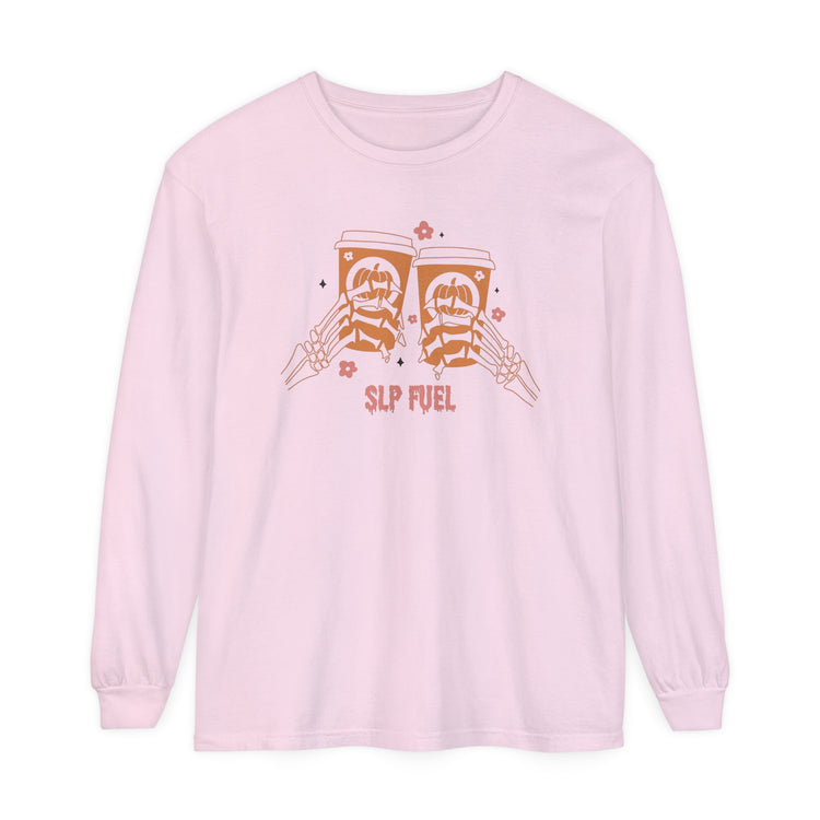 slp fuel skelly comfort colors long sleeve tee