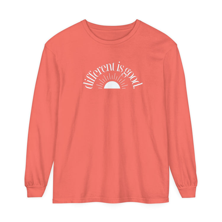 different is good sun comfort colors long sleeve tee