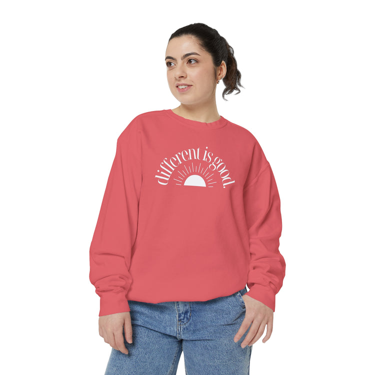 different is good sun comfort colors crewneck