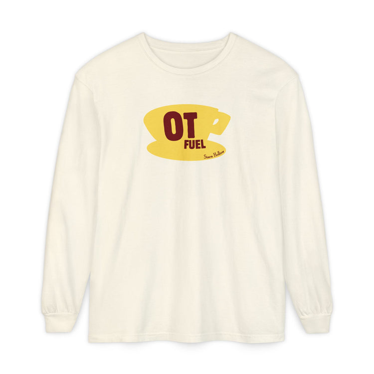 OT fuel yellow coffee cup long sleeve tee