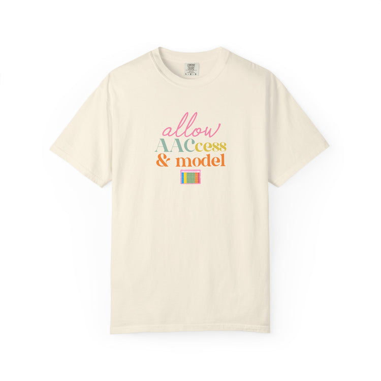 allow AAC access and model comfort colors tee