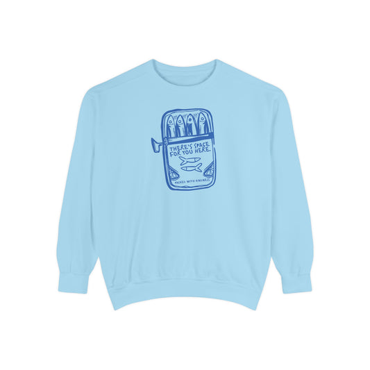 sardine kindness comfort colors crewneck