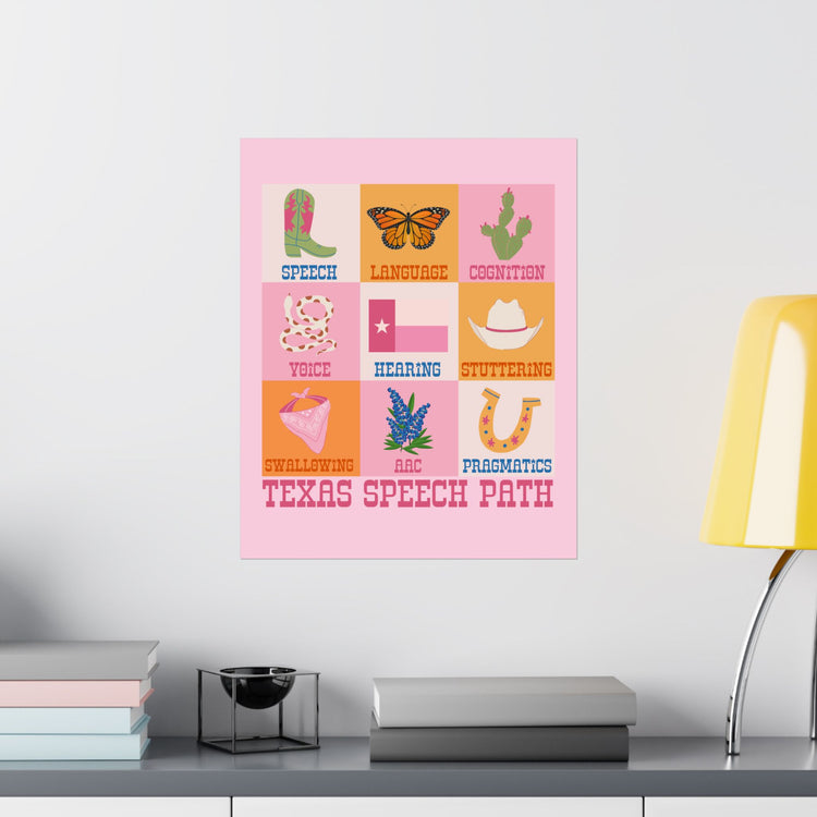 texas speech path scope wall poster