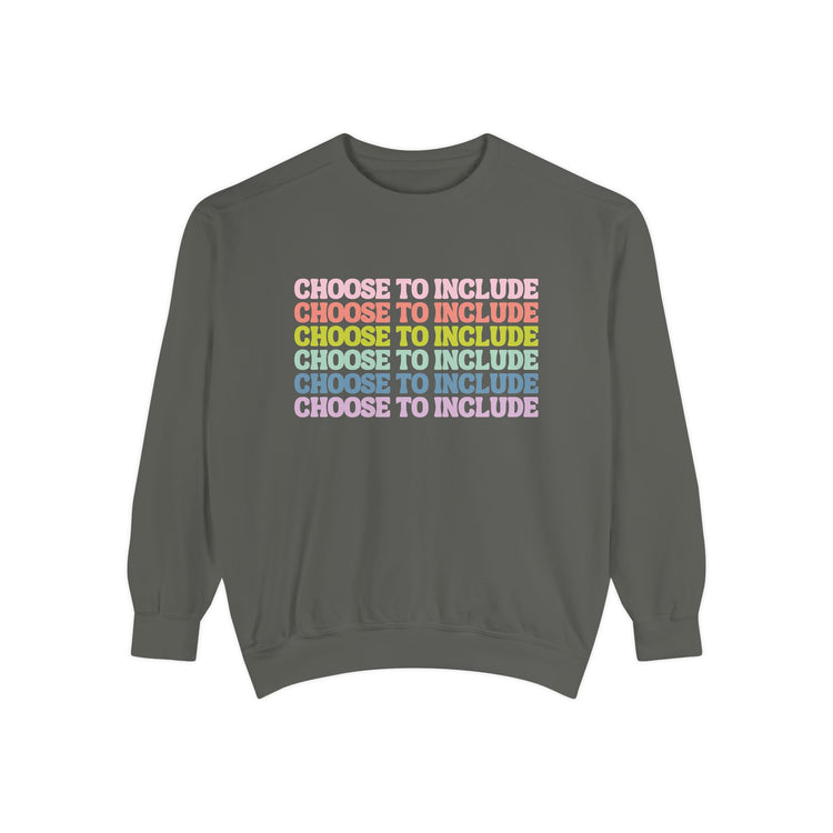 choose to include comfort colors crewneck