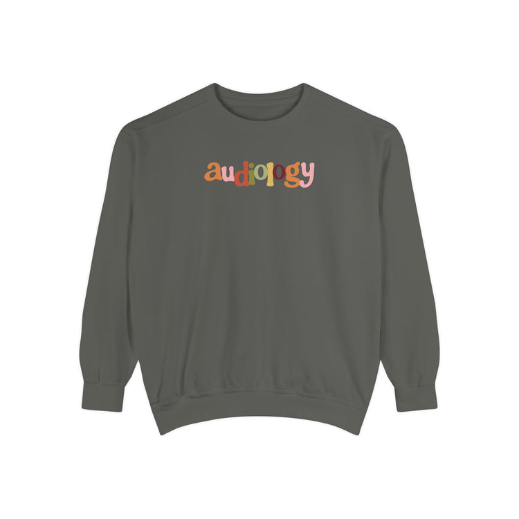fall audiology comfort colors crewneck