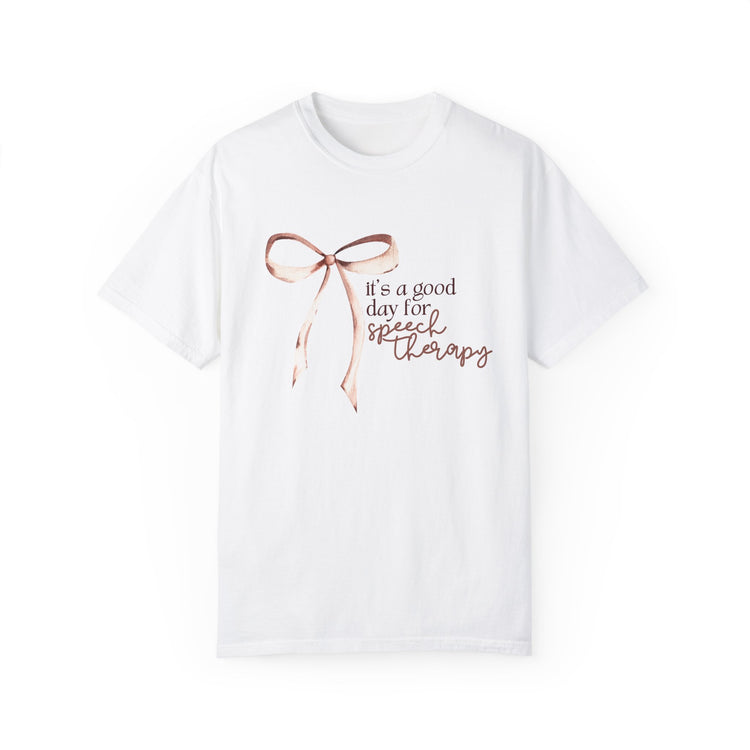 neutral it's a good day for speech comfort colors tee