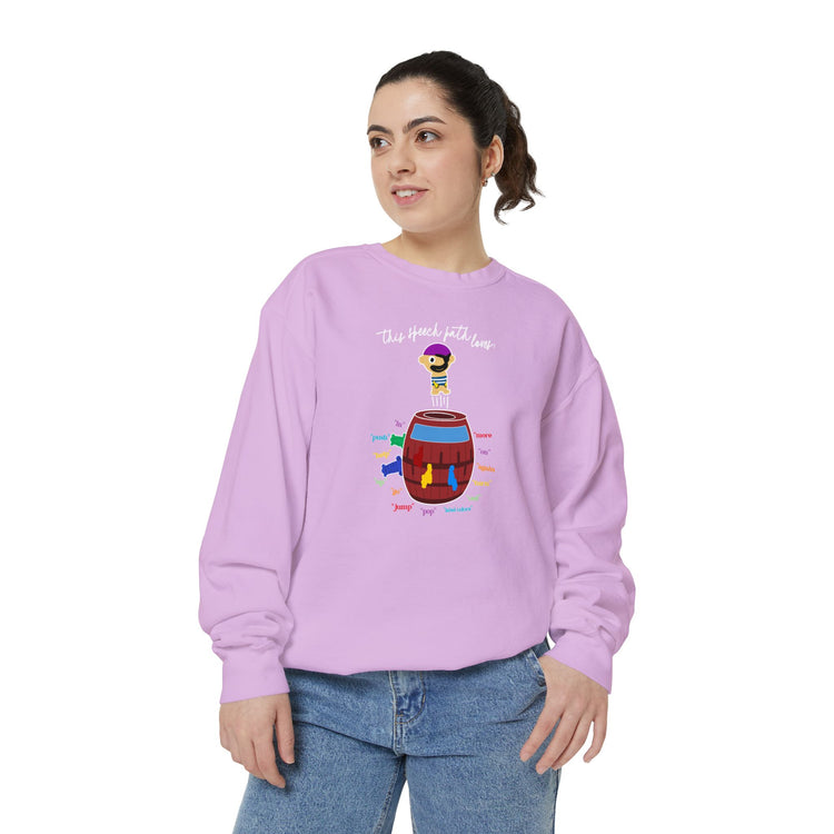 pirate speech path loves comfort colors crewneck