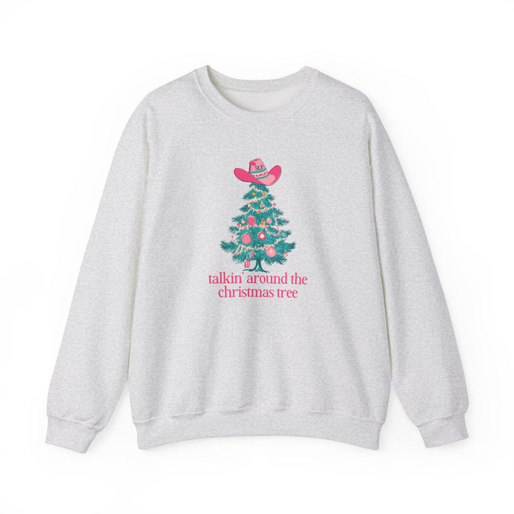 talkin' around the christmas tree crewneck