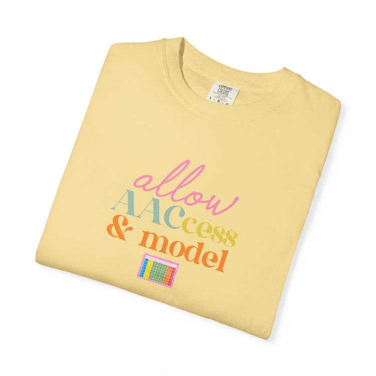 allow AAC access and model comfort colors tee