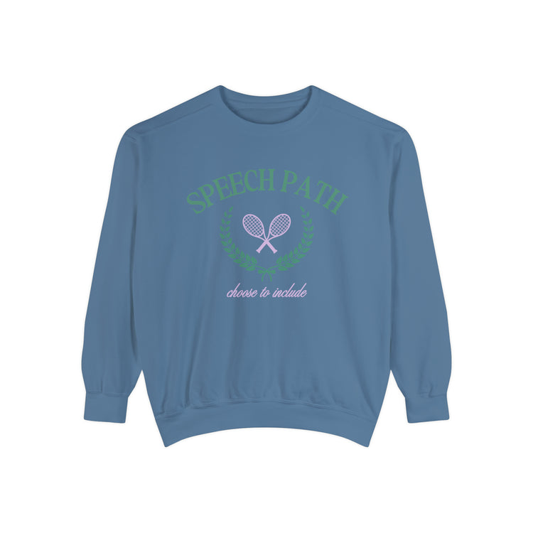 speech path crest comfort colors crewneck