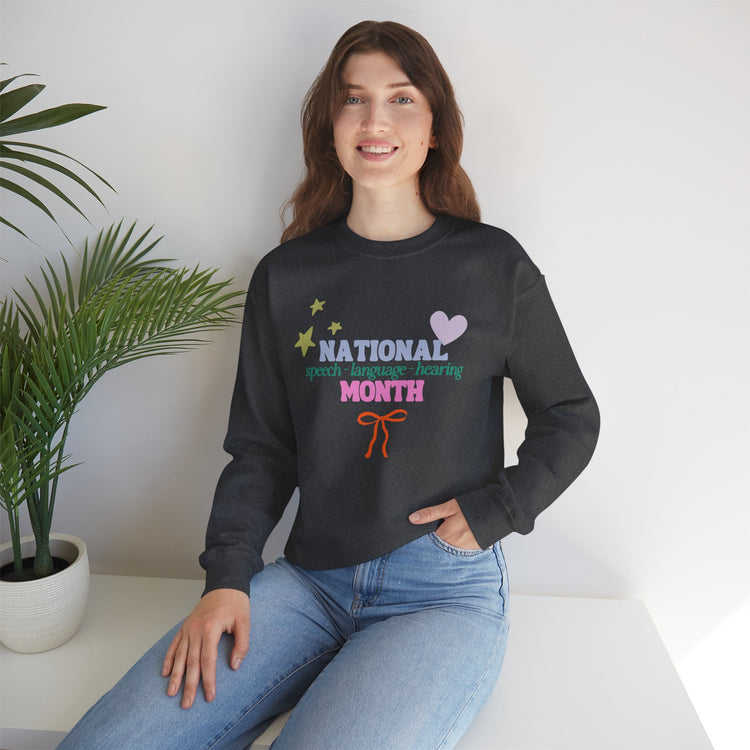 NSLHM colorful bow crewneck