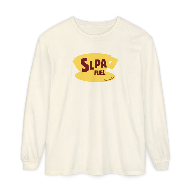 slpa fuel yellow coffee cup long sleeve tee