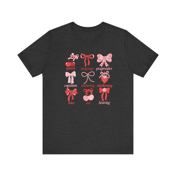 SLP scope pink/red bows tee