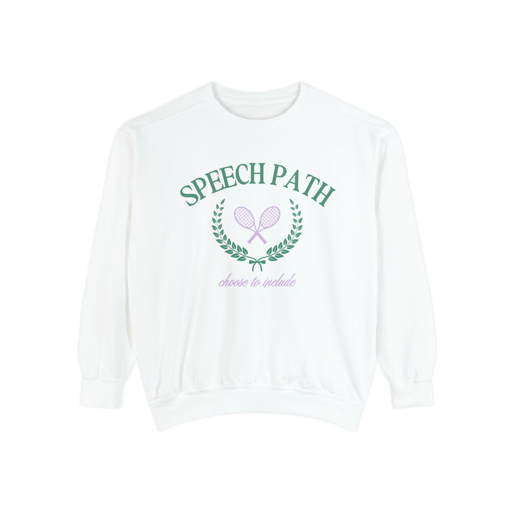 speech path crest comfort colors crewneck