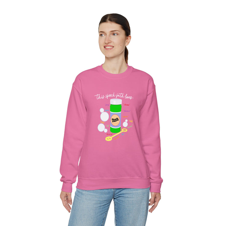 bubbles speech path loves crewneck