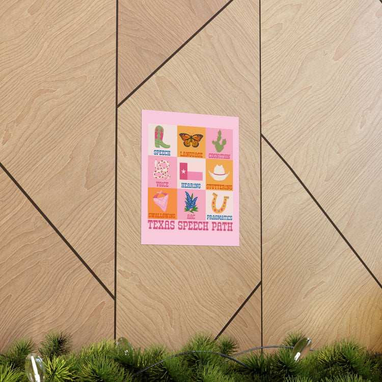 texas speech path scope wall poster