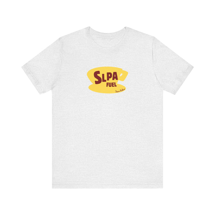 slpa fuel yellow coffee cup short sleeve tee