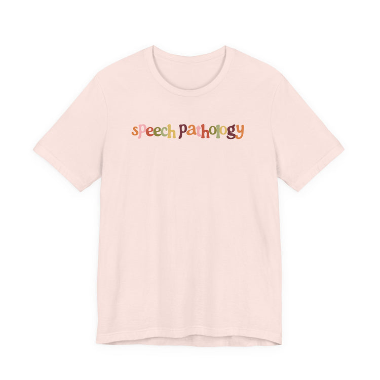 fall speech pathology short sleeve tee
