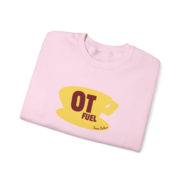 OT fuel yellow coffee cup crewneck
