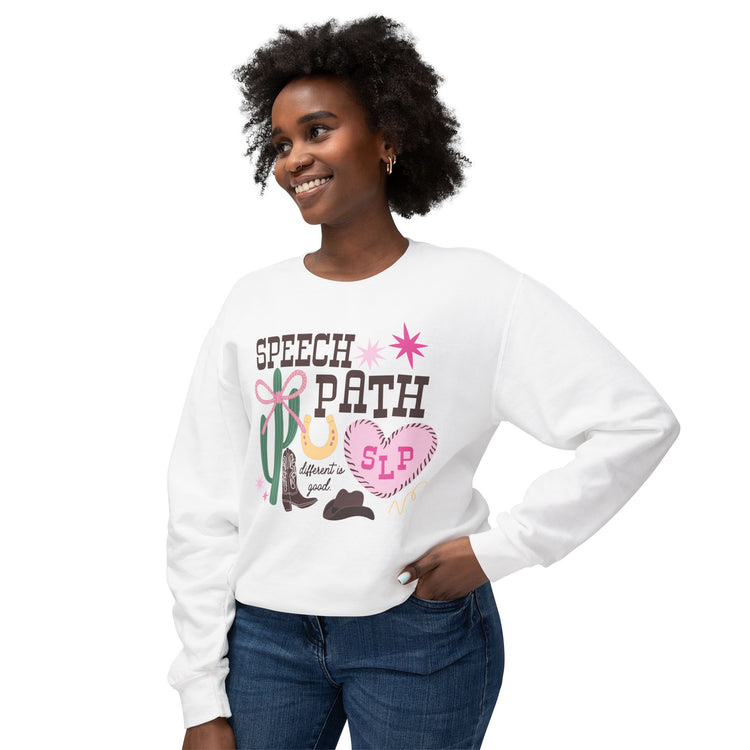 western slp lightweight comfort colors sweatshirt
