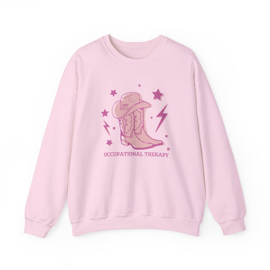 OT cowboy boots crewneck