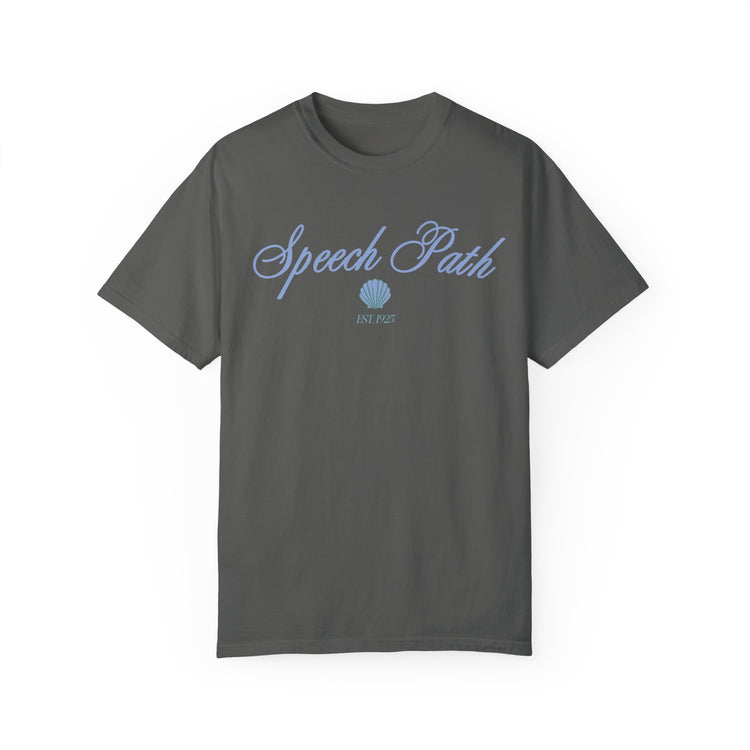 speech path clam comfort colors tee