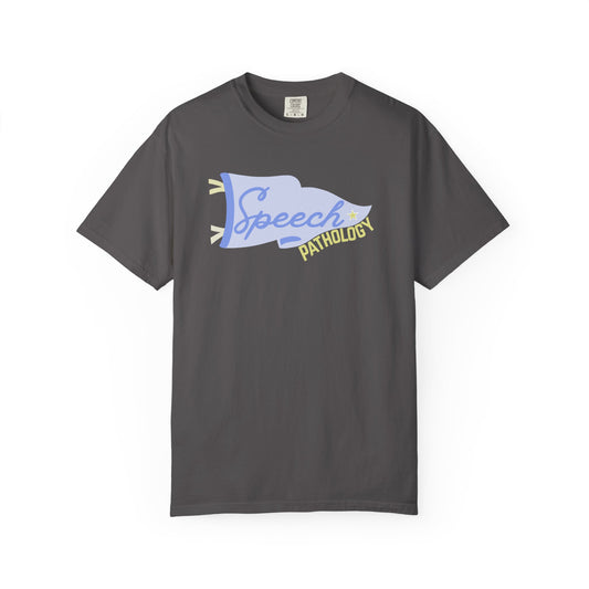 speech pennant flag comfort colors tee