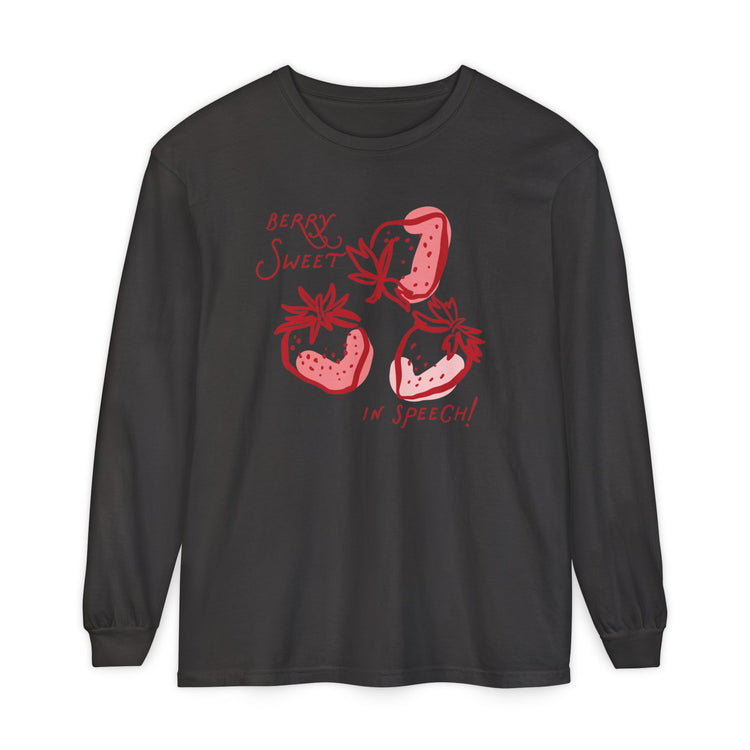 strawberry speech long sleeve tee