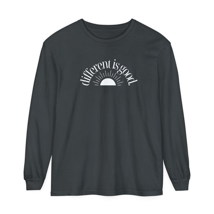 different is good sun comfort colors long sleeve tee