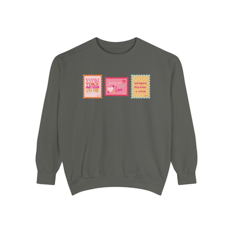 SLP stamps comfort colors crewneck