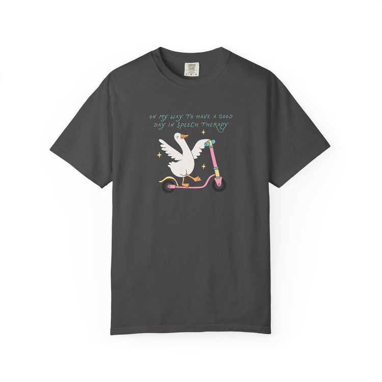 on my way to speech goose comfort colors tee