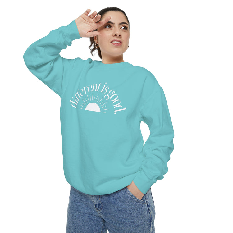 different is good sun comfort colors crewneck