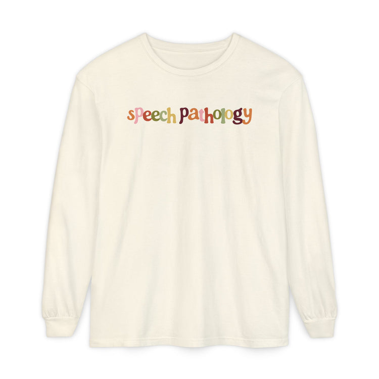 fall speech pathology long sleeve tee