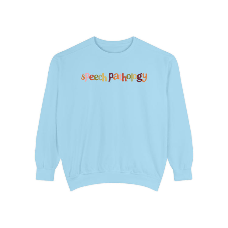 fall speech pathology comfort colors crewneck