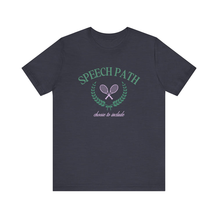 speech path crest short sleeve tee