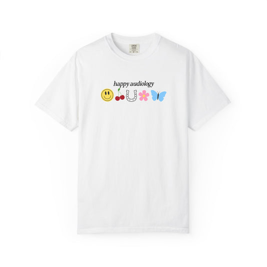 happy audiology comfort colors tee