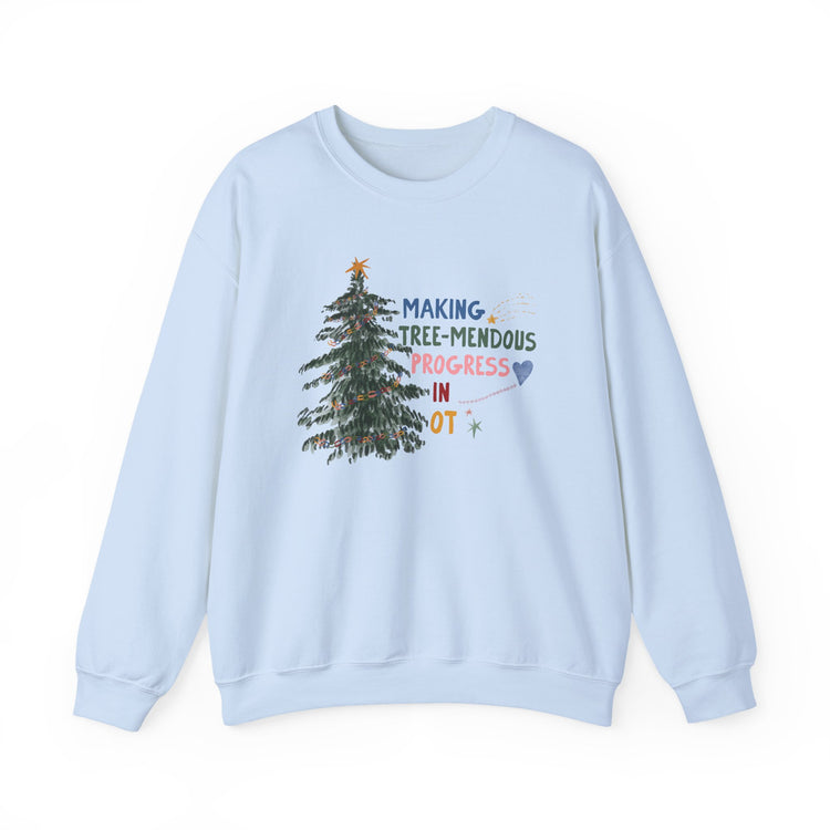 making tree-mendous progress in OT crewneck