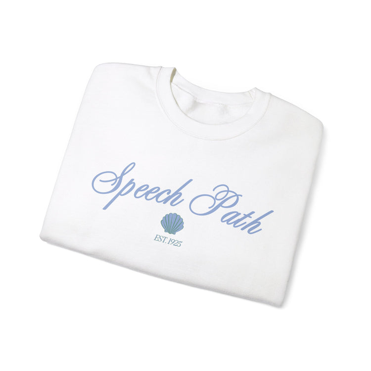 speech path clam crewneck