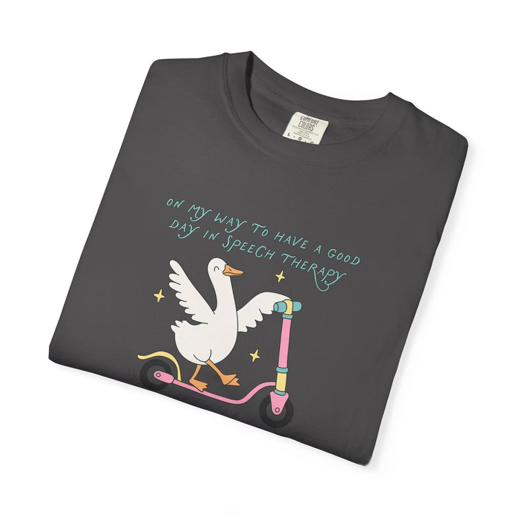 on my way to speech goose comfort colors tee