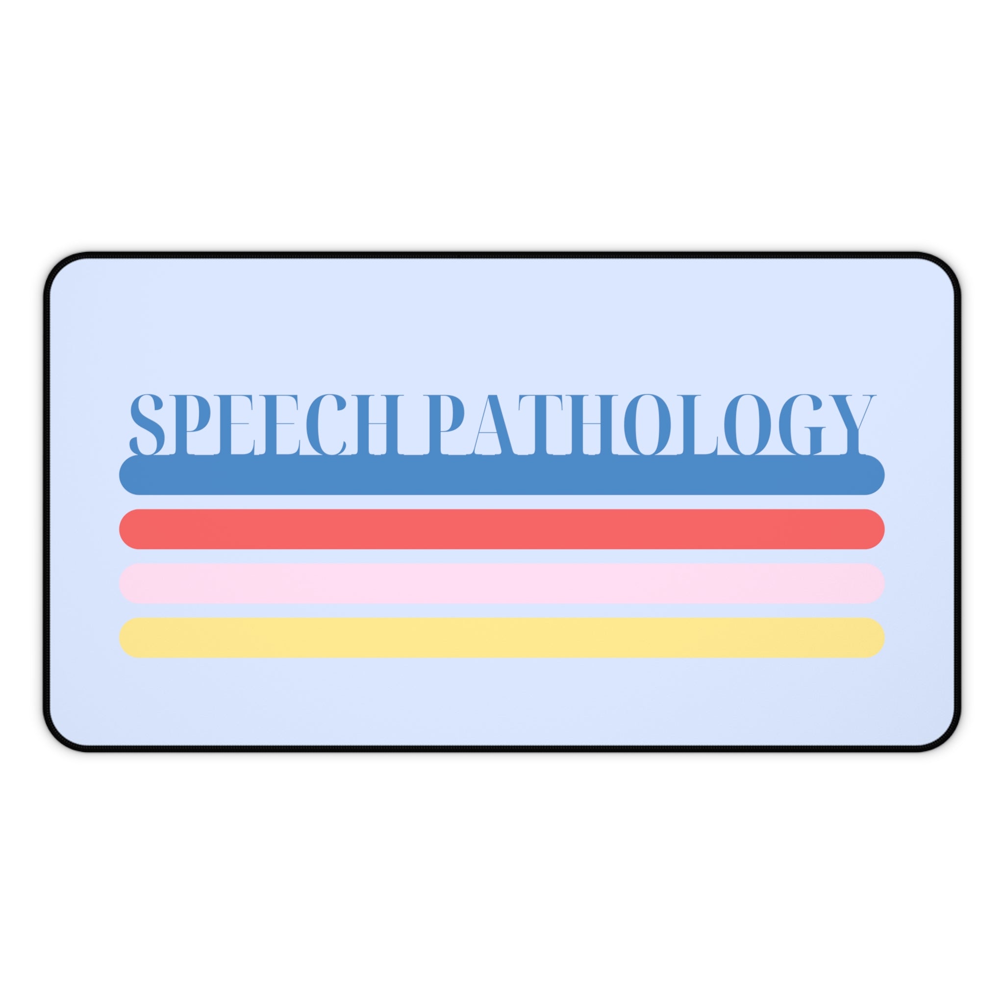 speech pathology colorful lines desk mat – beetheslp