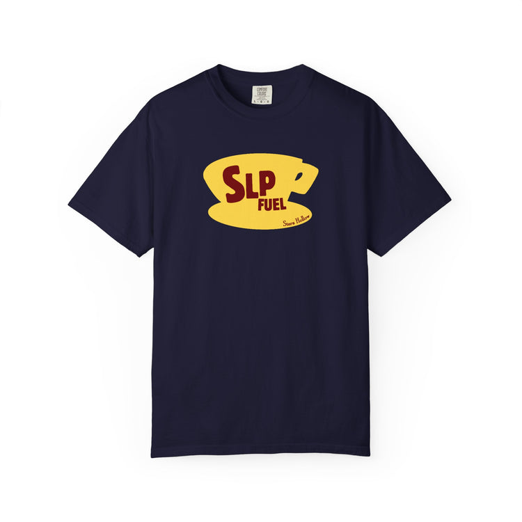 slp fuel yellow coffee cup comfort colors tee