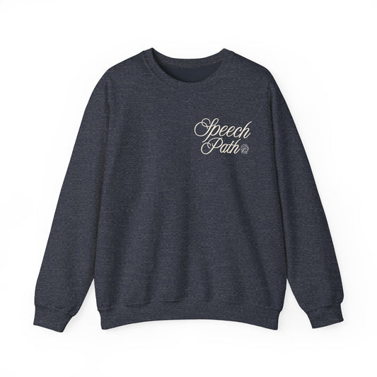 speech path high tides front/back crewneck