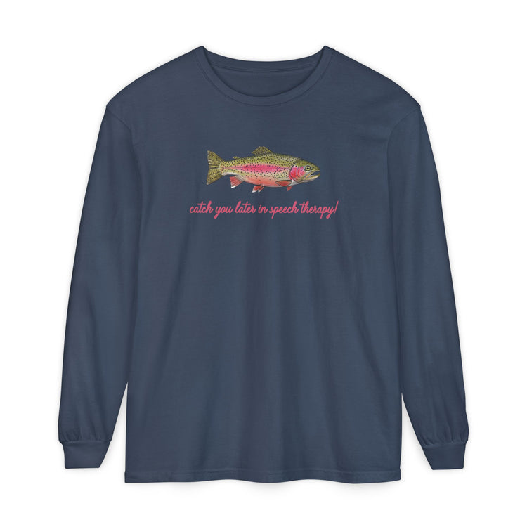 catch you in speech long sleeve tee