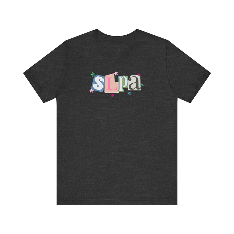 SLPA newspaper gem tee