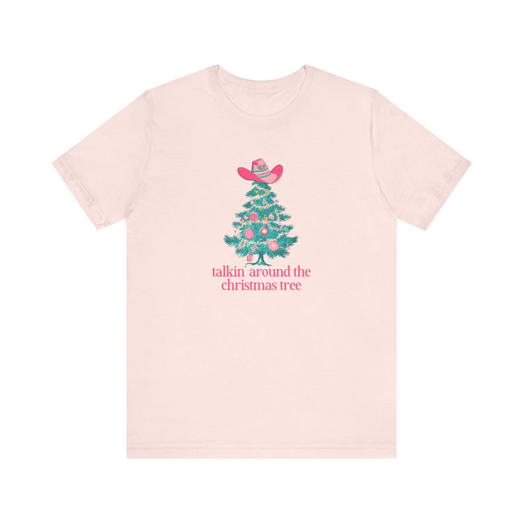 talkin' around the christmas tree short sleeve tee