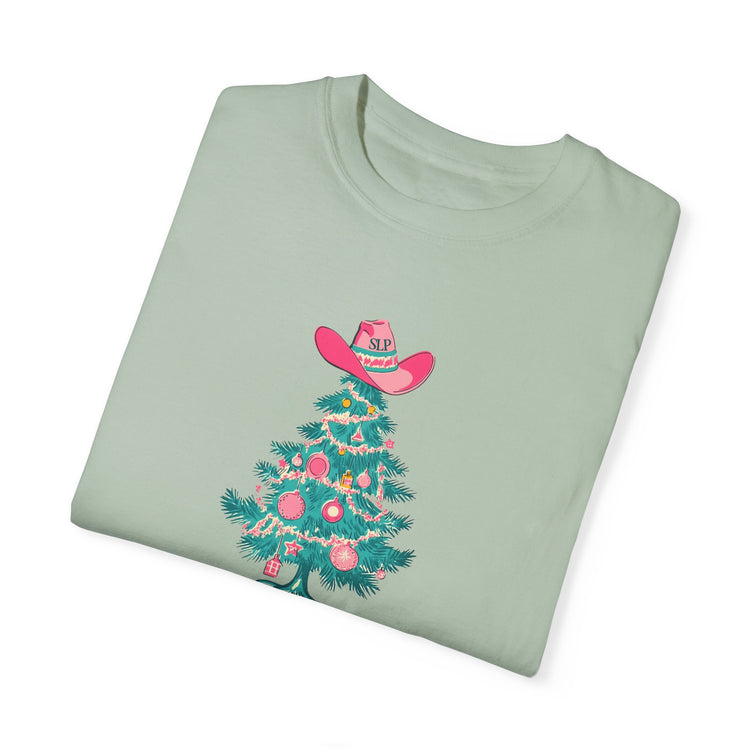 talkin' around the christmas tree comfort colors tee