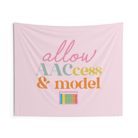 allow AAC access and model wall tapestry