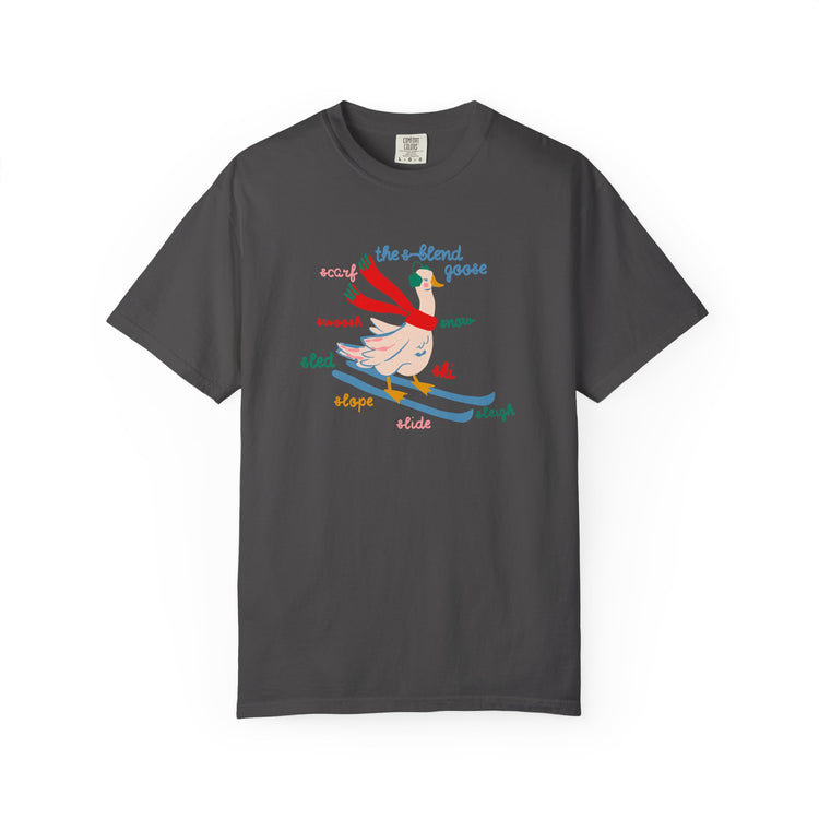 s-blend winter goose comfort colors tee