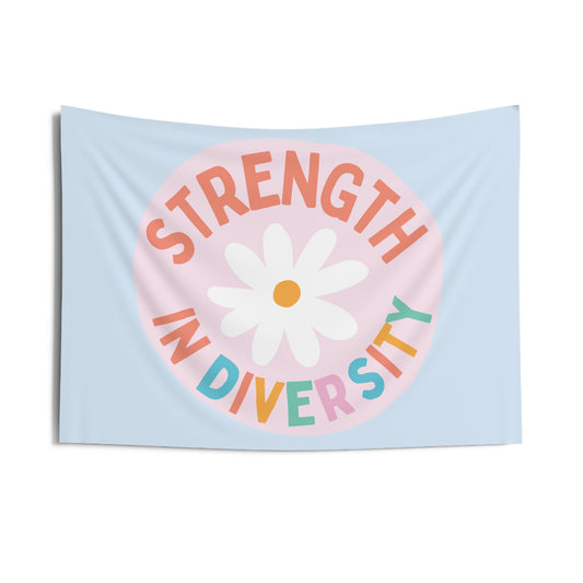 strength in diversity wall tapestry
